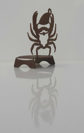 CADEAUTIP KERST Waxinehouder Corten-A Krab KERST